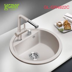 Chậu rửa bát đá 1 hố màu be Geler GL-GR 4822C