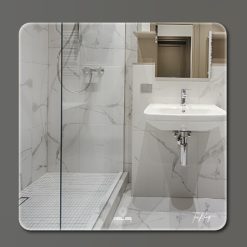 Gương nhà tắm hình vuông mài cạnh đứng GLS S00S20