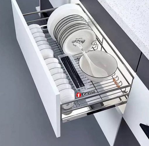 Giá đựng bát địa nan dẹt tủ dưới Grasso GB9002LUX