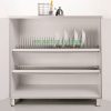 Kệ bát đĩa 2 tầng inox nan Grob GS-160