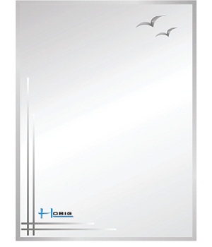 Gương phòng tắm Hobig phun cát HB3-001