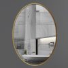 Gương nhà tắm hình elip viền nhôm GLS E30