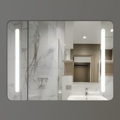 Gương nhà tắm đèn Led cảm ứng hình chữ nhật ngang GLS Q35R67