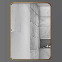 Gương nhà tắm hình chữ nhật viền nhôm GLS R50
