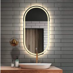 Gương nhà tắm đèn Led hình bầu dục HANJIN HJG-007