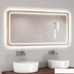 Gương nhà tắm đèn Led hình chữ nhật HANJIN HJG-010