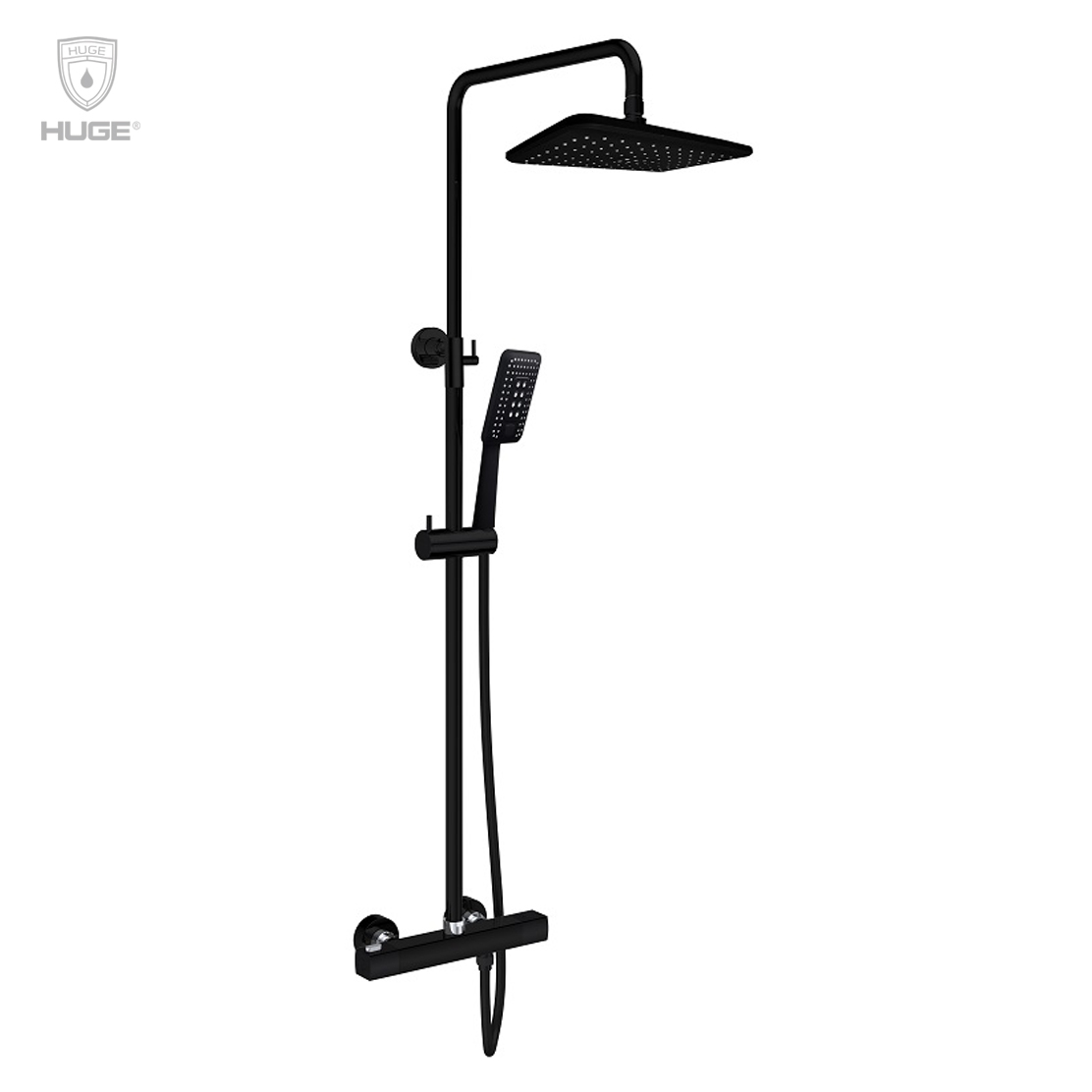 Sen cây tắm nóng lạnh màu đen Huge H-S6266B