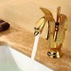Vòi chậu lavabo mạ vàng HCG HM-016 Gold