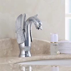 Vòi chậu lavabo mạ bạc HCG HM-016 Silver