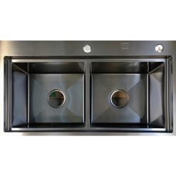 Chậu rửa bát Inox nano màu đen SUS304 Henry HR-625B