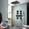 Sen tắm nhiệt độ âm tường màu đen Miken MKAT- HI05008B