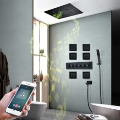 Sen tắm nhiệt độ âm tường màu đen Miken MKAT- HI05008B