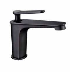 Vòi chậu lavabo mạ đen HM-012