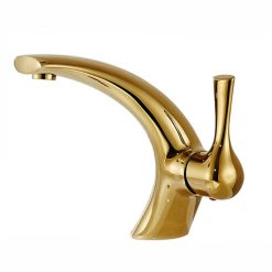 Vòi chậu lavabo mạ vàng HM-1220