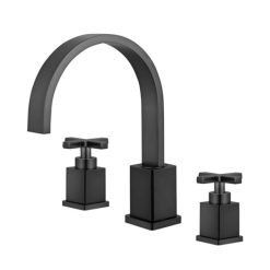 Vòi chậu lavabo mạ đen HM-1223B