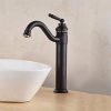 Vòi chậu lavabo mạ đen HM-1229