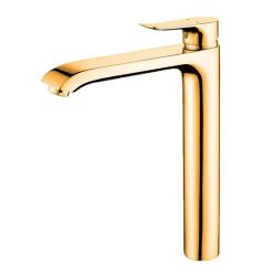 Vòi chậu lavabo mạ vàng HM-1234