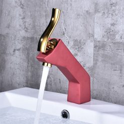 Vòi chậu lavabo màu đỏ HM-1236R