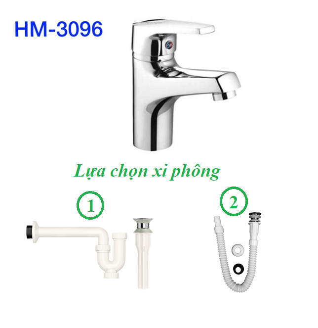 Vòi rửa mặt giá rẻ nóng lạnh HM-3096