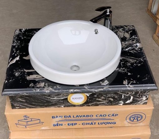Mặt bàn đá chậu rửa lavabo HM-7051-2