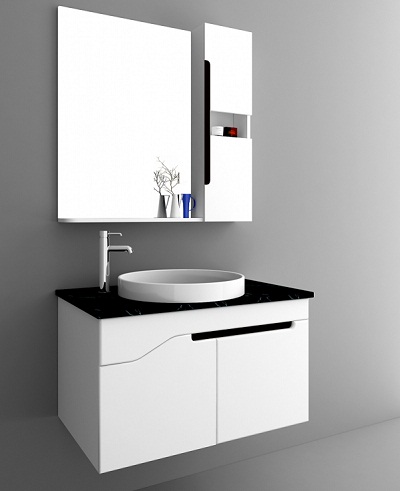 Bộ tủ chậu PVC cao cấp theo yêu cầu HM71