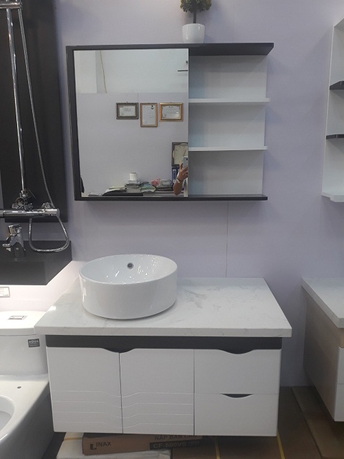 Bộ tủ chậu nhựa Picomat cao cấp theo yêu cầu HM80
