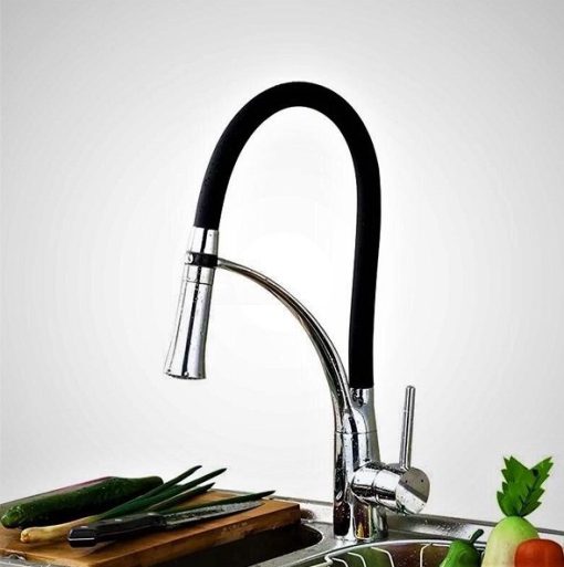 Vòi rửa bát cần mềm nóng lạnh Homaya Clean