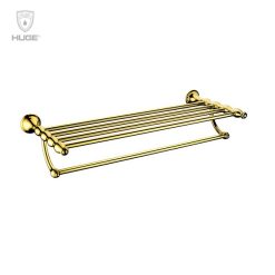 Giàn vắt khăn tắm mạ vàng Huge H-B1828G