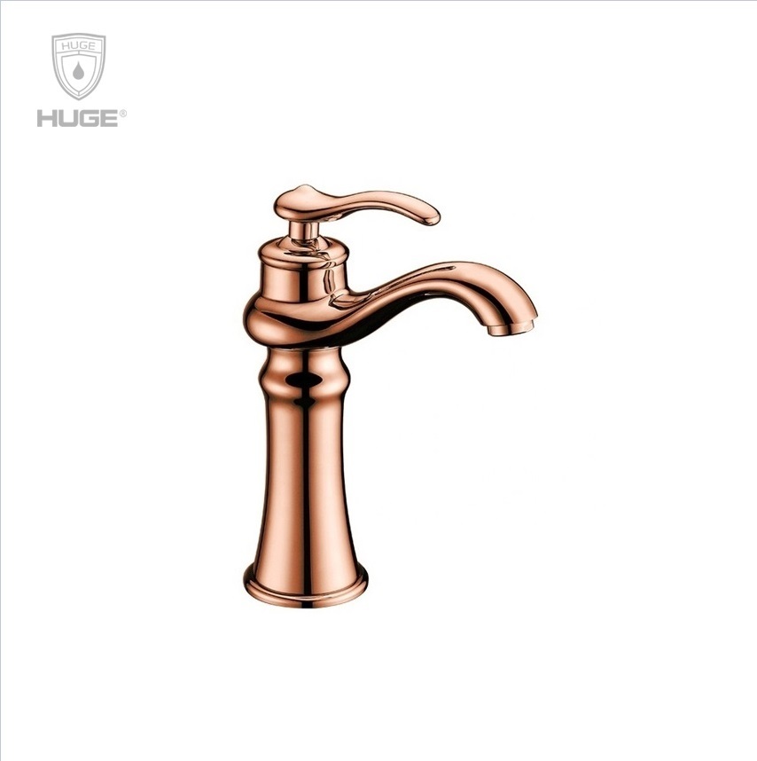 Vòi chậu lavabo Aladdin màu rose gold Huge H-H900VR