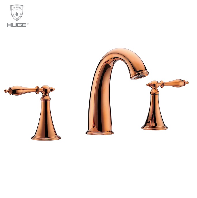 Vòi chậu lavabo Phoenix màu rose gold Huge H-W300VR