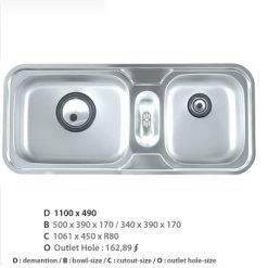 Chậu rửa bát CICO ISB-1100