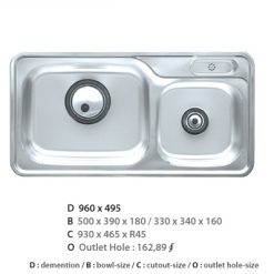 Chậu rửa bát CICO ISDP-960