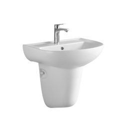 Chậu rửa mặt lavabo treo tường chân lửng JOMOO 12808-1/11P-I011