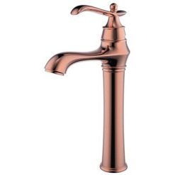 Vòi chậu rửa mặt nóng lạnh mạ vàng hồng Rose Gold KOKKU KM-6212E