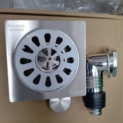Phễu thoát sàn máy giặt kèm thoát sàn nhà vệ sinh Kamada Q60
