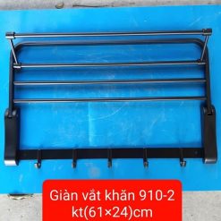 Giàn vắt khăn tắm màu đen Kamanda 901-2