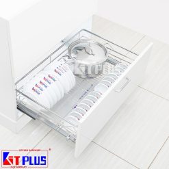 Giá xoong nồi bát đĩa đa năng Inox nan tròn Kit Plus DM60S