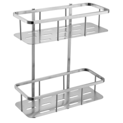 Kệ để dầu gội thẳng 2 tầng Inox 304