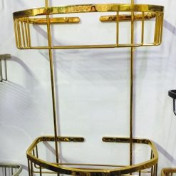 Kệ thẳng 2 tầng mạ vàng  12345