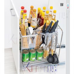Giá dao thớt Inox nan vuông Kit Plus DE 40T