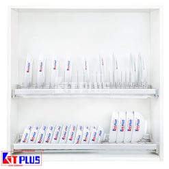 Giá bát đĩa cố định 2 tầng cao cấp Kit Plus DK12C VIP.60