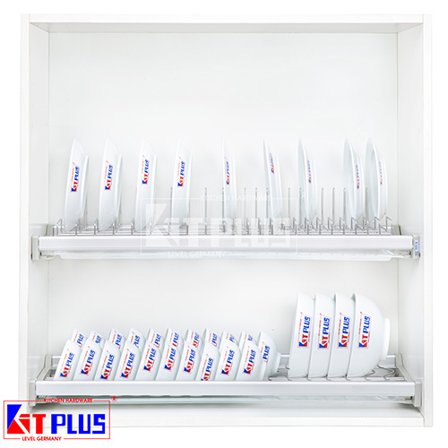 Giá bát đĩa cố định 2 tầng cao cấp Kit Plus DK12C VIP.60