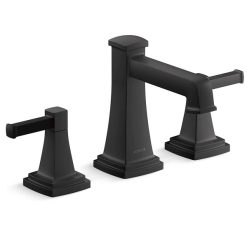 Vòi chậu lavabo vòi bồn tắm 3 lỗ màu đen mờ Kohler K-27399-4-BL