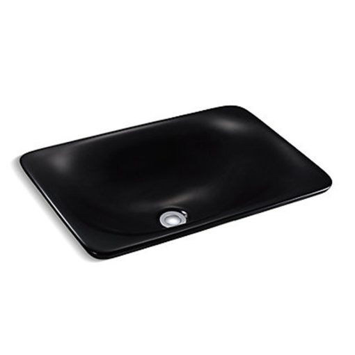 Chậu rửa lavabo màu đen Kohler K-96117T-HB1