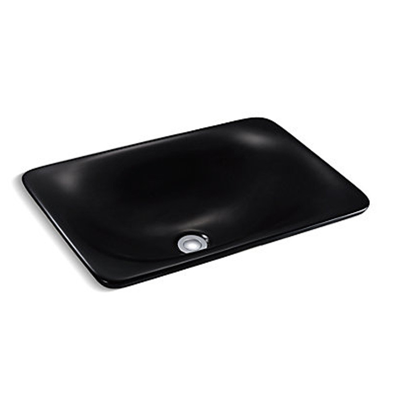 Chậu rửa lavabo màu đen Kohler K-96117T-HB1