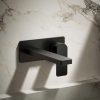 Vòi chậu lavabo âm tường màu đen Kohler PARALLEL K-22567T-B4-BL