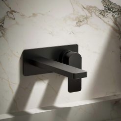 Vòi chậu lavabo âm tường màu đen Kohler PARALLEL K-22567T-B4-BL