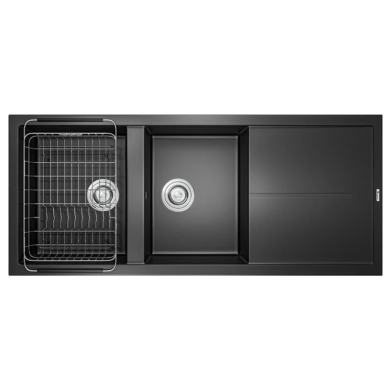Chậu rửa bát Konox Granite Sink Livello Smart 1160-Black