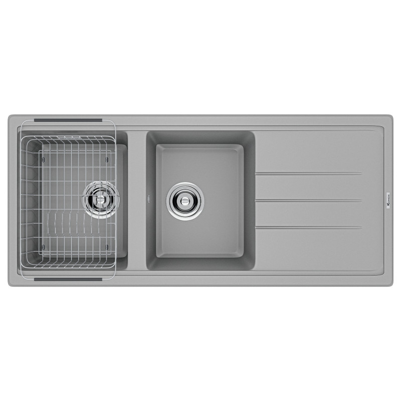 Chậu rửa bát đá Granite KONOX Livello 1160 Grey