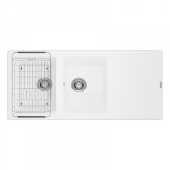 Chậu rửa bát đá Granite KONOX Livello 1160 White Silver